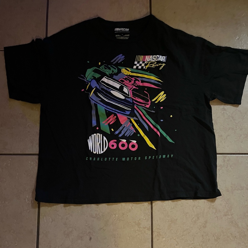 NASCAR World 600 Charlotte Motor Speedway graphic t-shirt.  Size L